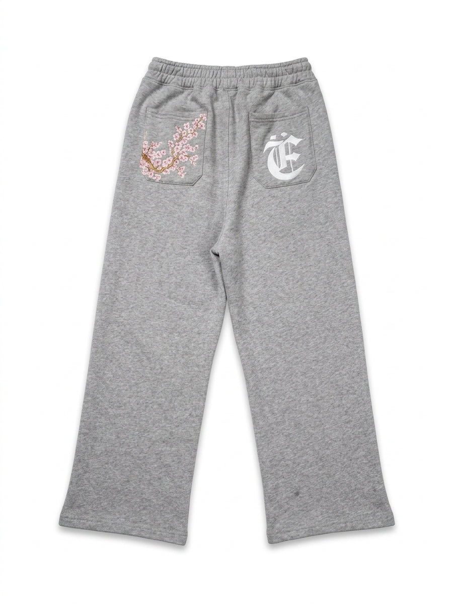 Embarce Cherry Blossom Pants White